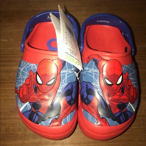 spiderman crocs light up